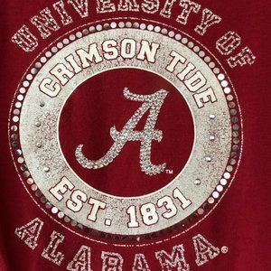 Alabama Crimson Tide T Shirt w Rhinestones